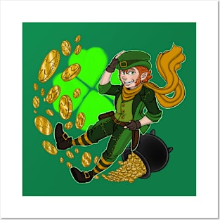 Legend of the Leprechaun - Fantasy legend design Posters and Art